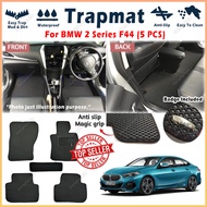 For BMW 2 Series F44 TRAPMAT CarMat Trapmat Customize Car Floor Mat Kereta Pelapik WaterProof Anti S