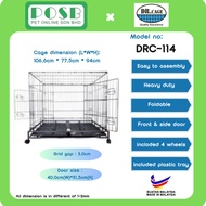 DR.CAGE DRC-114 2 Door Pet Cages Wrought Iron with Powder Coating / Dog Cage / Sangkar Anjing