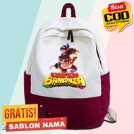 Donkey Kong Bananza Kids Backpack Donkey Kong Bananza Kids School Backpack - Free Name Printing