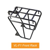 VL Font Rack Touring Bike ตะแกรงหน้าจักรยาน แขวนกระเป๋าคู่หน้า + วางของบนตะแกรงได้ วัสดุอลูมีเนียม แ