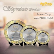 Pewter Tray 2003 Gold / Pewter Tray / Pewter