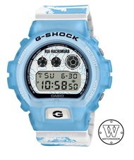 [Watchwagon] Casio G-Shock DW-6900RH-2 Limited Edition Rui Hachimura Collaboration Blue and White Resin Band Digital Watch Basketball dw-6900 dw6900