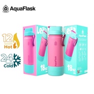 AquaFlask Leila (14oz/18oz) Kids Flip Sip Collection Limited Edition with Silicon Boot Water Bottles