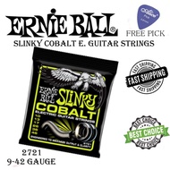 ERNIE BALL REGULAR SLINKY 2721 COBALT ELECTRIC GUITAR STRINGS - 10-46 GAUGE