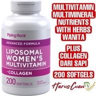 Piping Rock Liposomal Women's Multivitamin Collagen 200 Softgel Murah