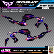 STRIPING CB150R 2021 STICKER VARIASI - STRIPING HOLOGRAM UV TRANSPARAN HONDA CB150R 2021 VIRAL