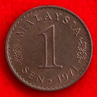Malaysian Coins​​ Malaysia 1 sen 1971 Foreign Coin