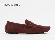 Mac&Gill Howard Men Loafer Leather Shoes in Maroon color รองเท้าโลฟเฟอร์ผู้ชายหนังแท้สำสีแดง