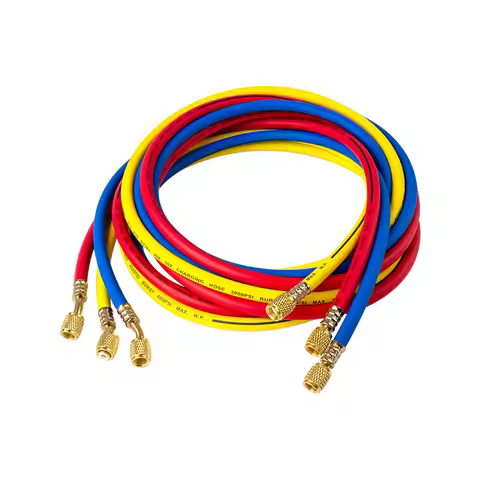 118'' ( 3 Meters ) 1/4" HVAC R12 R22 R134A R502 404A Refrigerant Charging Hose for Car Auto AC Refri