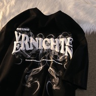 Harajuku Loose Casual Style Letter Pattern Printed T Shirt Korean Fashion Trendy Tops Unisex Loose S