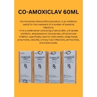 CO-AMOXICLAV 60ML ANTI-BACTERIAL, For URINARY TRACT INFECTIONS, SKIN INFECTIONS,