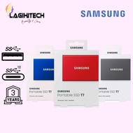 Samsung T7 NON Touch Portable SSD Portable Hard Drive 500GB / 1TB / 2TB USB Type C - Genuine Samsung