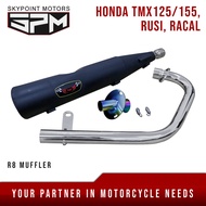 R8 MUFFLER Tmx155/125/rusi/racal XMG (FREE MUFFLER TIP) (9856-356)