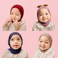 Instant pashmina hijab 0-3 years Jersey material tudung budak perempuan tudung budak