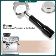 One Two Cups Bottomless Naked Portafilter Stainless Breville 54mm - FR4