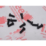 Bolt 3mm M3x10 mm M3 M3*10 Black Cross iron metal Screw 10mm plus +