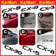 Mazda CX3 CX5 CX8 CX30 Glossy Black Rear Trunk Lid Emblem Badge Word Logo CX-3 CX-5 CX-8 CX-30 Car A
