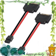 [xinggao.vn] 2 PCS SATA 15Pin Male to 6Pin SATA Cable SATA 15 Pin to 6 Pin Power Adapter Cable Black