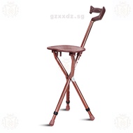 Triangular Walking Stick for Elderly, Cane Chair with Stool, Portable Chair for Elderly, Portable St