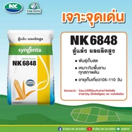 เมล็ดพันธุ์ข้าวโพด 🌽 เอ็นเค NK6848 🌽 ขนาดเม็ด 3.5หุน (10 กก.) สู้แล้ง ผลผลิตสูง ปลูกถี่ เก็บสดได้