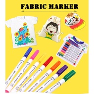 [ORGM] Shirt Marker Fabric Marker Non-fading Fabric Marker 8 Colors