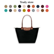 French leather women's bag long handle single shoulder handbag waterproof nylon travel dumplings bag