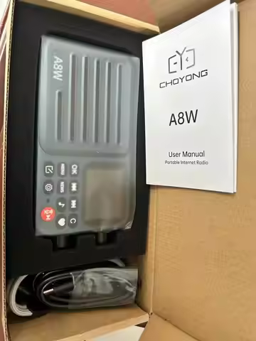CHOYONG A8W Portable Internet Radio Single Band Radio Multi-Scene Voice Control Radios 4G&Wi-Fi Conn