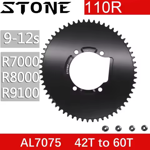 Stone Chainring 110 BCD Oval for Shimano 105 R7000 R8000 R9100 6800 36 40T 44T 46T 48T 52T 54 56 60T