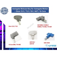 Autogate Release Key for Dnor 212 / Dnor 712 / OAE 333A / E8 E3000 / E3300 / E3900 / G-Cora / AGT Au