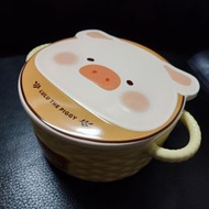 Lulu’s Bakery Bowl And Lid set 陶瓷帶蓋泡麵碗 950ml