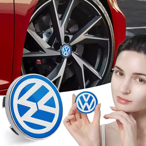 4Pcs 56/60MM Car Wheel Center Hub Caps Logo Cover Sticker Accessories for VW Polo Passat B5 B6 B7 T4