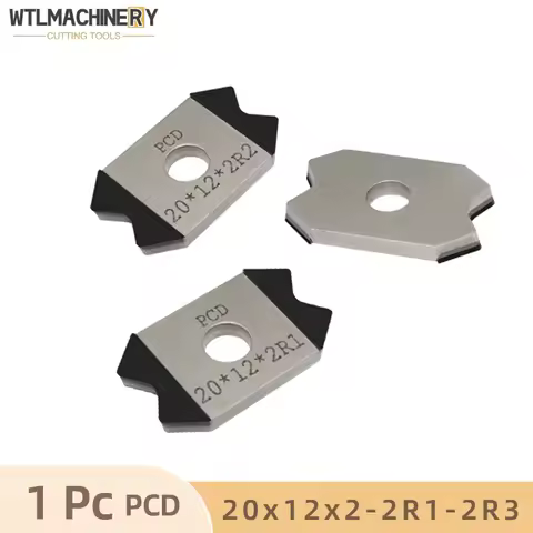 1Pc Edge Banding Machine PCD Scraper Blades 20x12x2R1.5 20x12x2R2 Milling Cutter Finishing Knife Woo