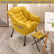 Lazy sofa chair --- Foldable foot stool bedroom living room living room Dormitory Reading chair sofa chair Lazy chair comfortable and long-lasting student lying chair office chair