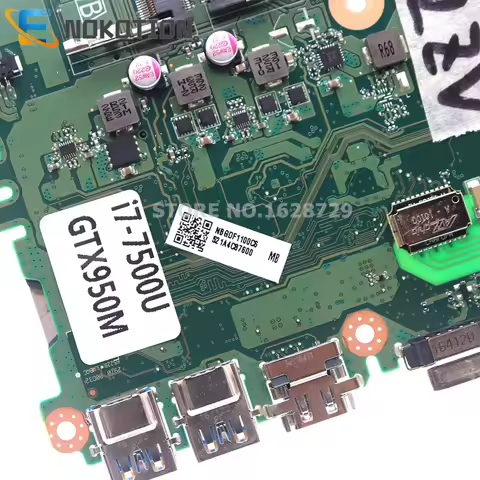 NBGDF1100C NB.GDF11.00C DAZAAMB16E0 For ACER aspire E5-575G E5-575 Laptop Motherboard I7-7500U CPU G