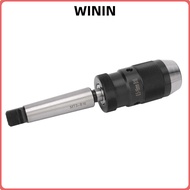 WININ Keyless Drill Chuck, Morse Taper MT3 Tapered Mandrel MK3 Quick Release Drill Chuck, Taper B16 