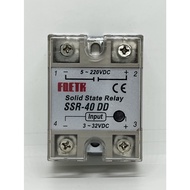 สินค้าคุณภาพญี่ปุ่น สต็อกแน่น  Solid state relay โซลิดสเตรีเลย์โมดูล SSR 10DD - SSR 100DDSSR 40DD 40