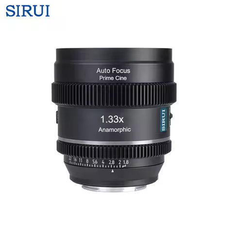 SIRUI 20mm T1.8 1.33x Anamorphic Auto Focus Lens for Sony E A7C2 FX3 FX30 Nikon Z6 Z7 Z8 Fujifilm X 