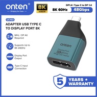 ONTEN Adapter TYPE C TO DP Display Port Support 8K 60Hz OTN-UC103 - 00885
