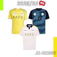 (NEW) Al-Nassr_Home Away 3rd Kit 2025/26 Football Jersey Murah Jersi Bola Sepak Kelab Ronaldo Jersey