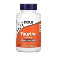 Taurine 500mg  100 Capsules NOW FOOD