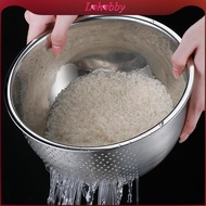 [Lohobby] Kitchen Colander Strainer Colander Rice Washer Strainer Bowl for Fruits Meat Grapes