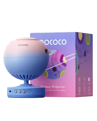 POCOCO Galaxy Projector Galaxy Light Projector Star Projector Night Light Lamp with High-Definition 