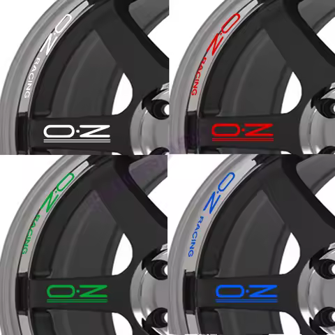 8pcs Reflective Car Wheel Rim Sticker For OZ RACING Volkswagen Audi BMW Porsche Ford