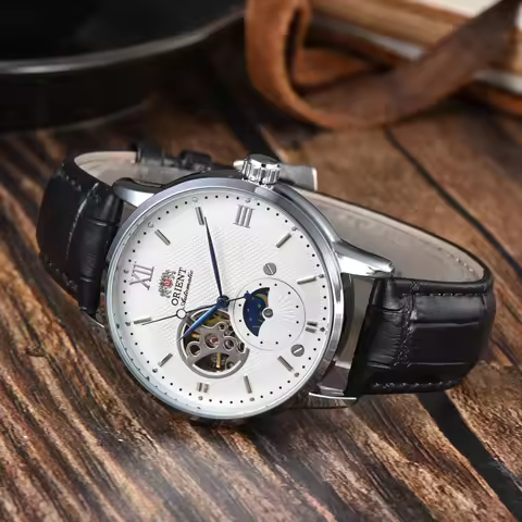 118A Store Sport Mechanical Automatic Unisex Watch Sun, Moon, Star, World Time Waterproof Shockproof