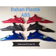 Undercowl Plastik ABS New R15 v3 Vva Body Bawah R15 New Undercowl Tutup Cover Mesin Yamaha YZF-R15 U