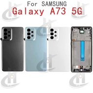 For Samsung Galaxy A73 5G Battery Back cover Housing Middle LCD Front frame With Button