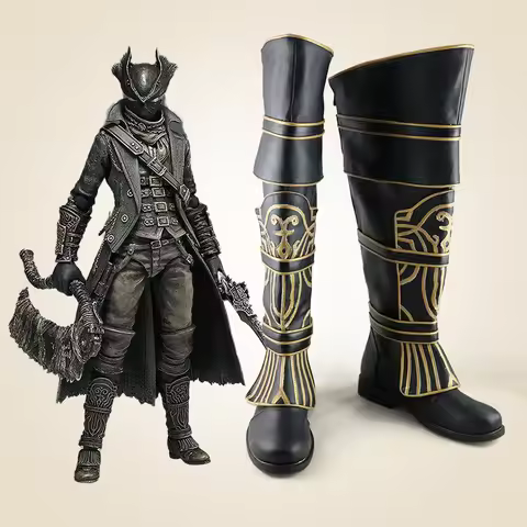 Bloodborne Hunter Shoes Cosplay Boots