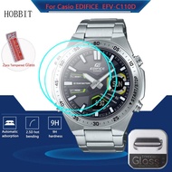 2ชิ้นกระจกนิรภัยสำหรับ Casio EDIFICE EFV-C110D นาฬิกาหน้าจอฟิล์มป้องกันกันน้ำป้องกันแก้วสำหรับ Casio EFVC110D