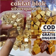 coklat silverqueen piramid berat 1kg coklat delfi mix milk