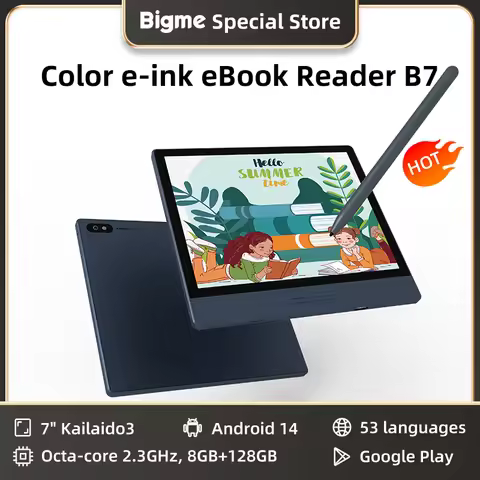 Bigme ebook reader B7, 7-inch e-ink electronic reader, 300PPI, 8+128GB, Android 14, Handwritten erea